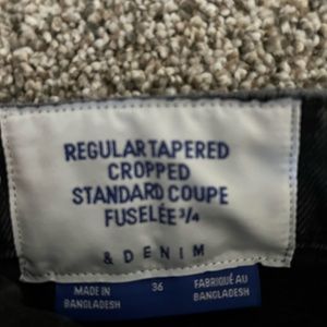 Mens black denim pants